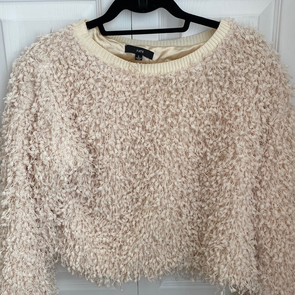 Cream textured sweater